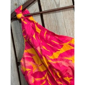 Dress Forum Los Angeles Pink Tropical‎ One Shoulder Mini Dress FD10844-P1547